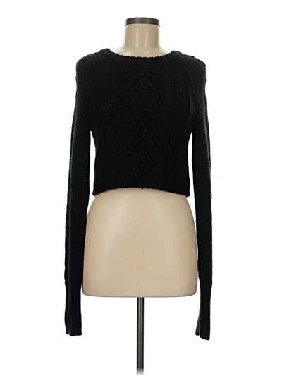 Pre-owned Express Pullover Sweater In Black