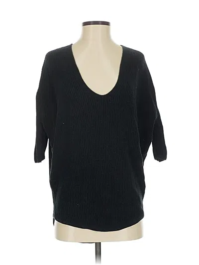 Pre-owned Express Pullover Sweater In Black