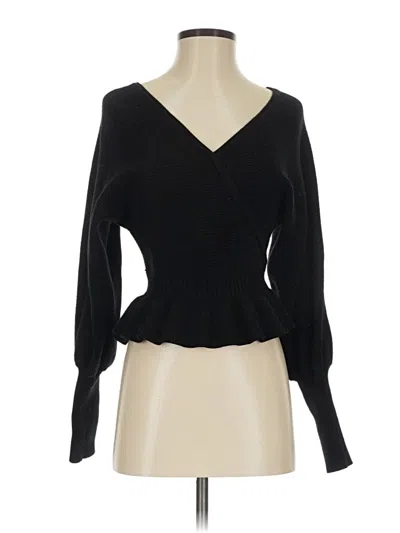 Pre-owned Express Pullover Sweater In Black