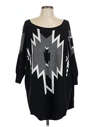 Pre-owned Express Pullover Sweater In Black