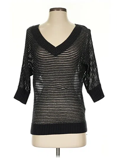 Pre-owned Express Pullover Sweater In Black