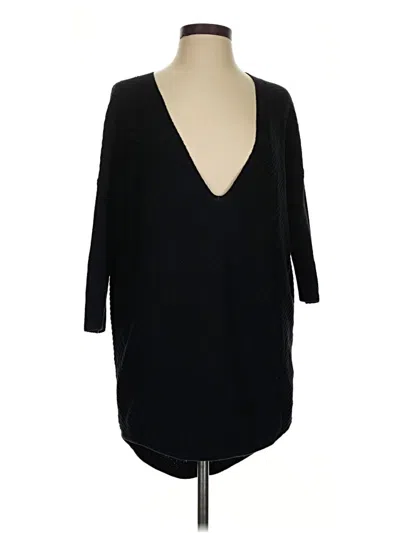 Pre-owned Express Pullover Sweater In Black
