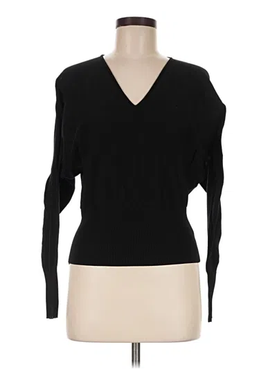 Pre-owned Express Pullover Sweater In Black