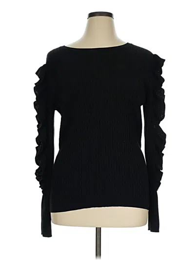 Pre-owned Express Pullover Sweater In Black