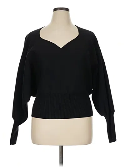 Pre-owned Express Pullover Sweater In Black