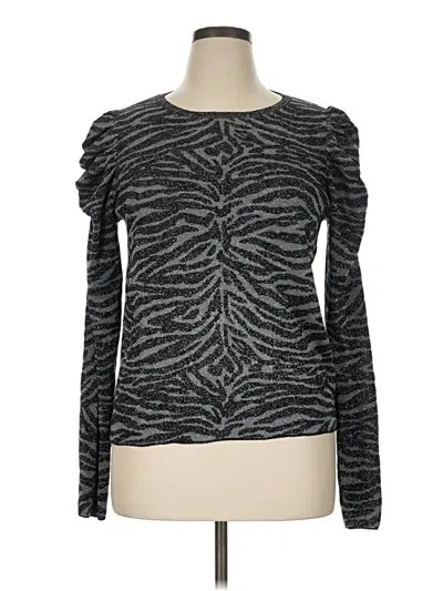 Pre-owned Express Pullover Sweater In Black
