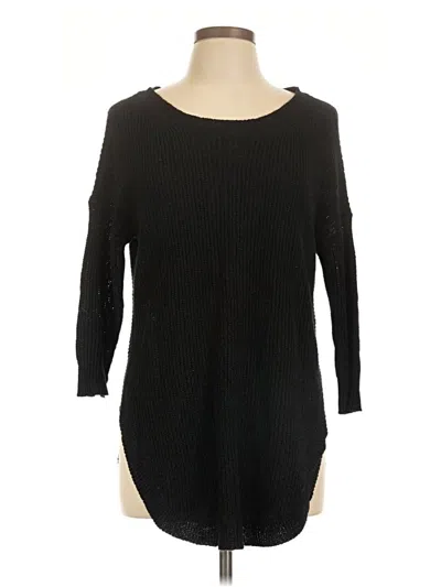 Pre-owned Express Pullover Sweater In Black
