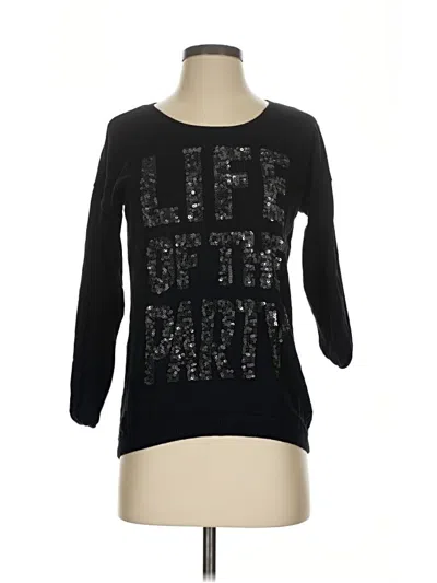 Pre-owned Express Pullover Sweater In Black
