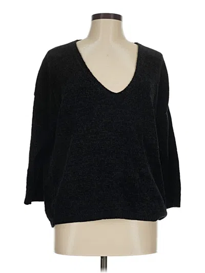 Pre-owned Express Pullover Sweater In Black