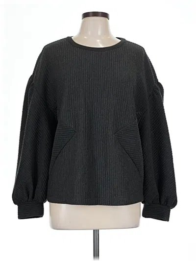 Pre-owned Express Pullover Sweater In Black