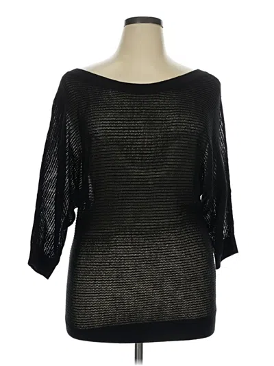 Pre-owned Express Pullover Sweater In Black