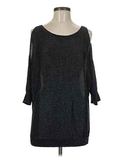 Pre-owned Express Pullover Sweater In Black