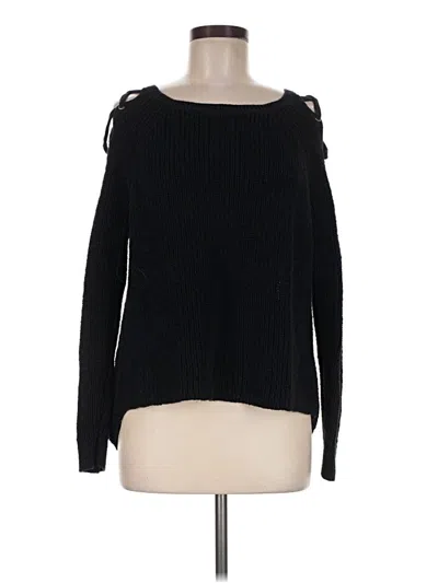 Pre-owned Express Pullover Sweater In Black