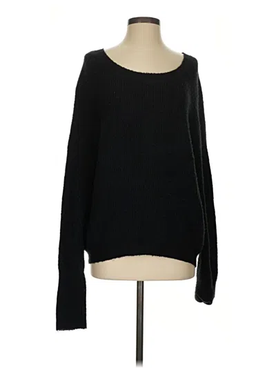 Pre-owned Express Pullover Sweater In Black