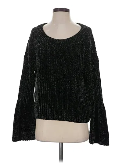 Pre-owned Express Pullover Sweater In Black