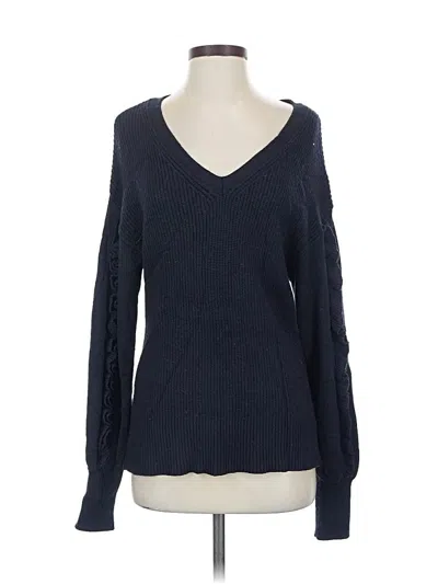 Pre-owned Express Pullover Sweater In Blue