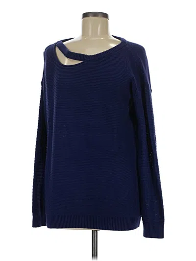 Pre-owned Express Pullover Sweater In Blue