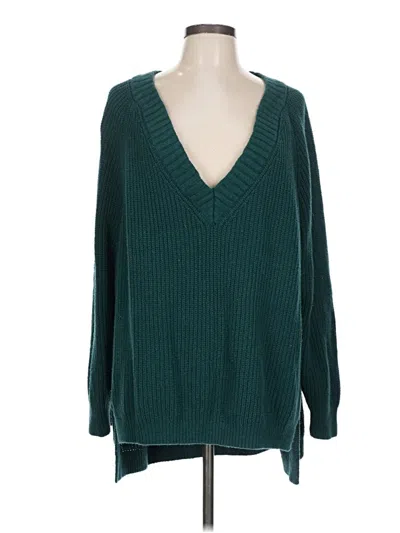 Pre-owned Express Pullover Sweater In Blue