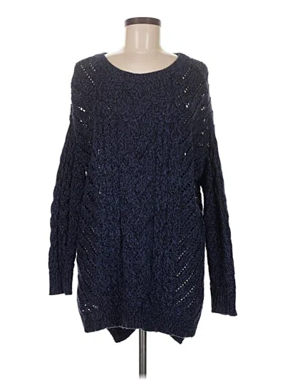 Pre-owned Express Pullover Sweater In Blue