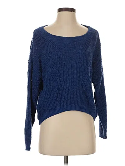 Pre-owned Express Pullover Sweater In Blue
