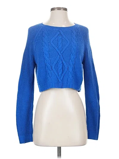 Pre-owned Express Pullover Sweater In Blue