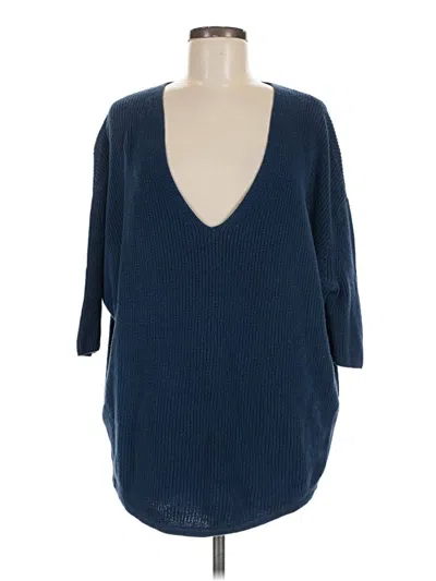 Pre-owned Express Pullover Sweater In Blue