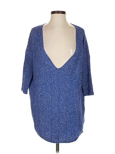 Pre-owned Express Pullover Sweater In Blue