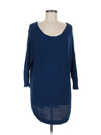 Pre-owned Express Pullover Sweater In Blue