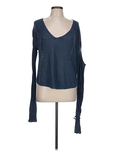 Pre-owned Express Pullover Sweater In Blue