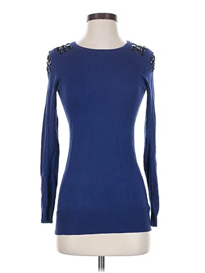 Pre-owned Express Pullover Sweater In Blue