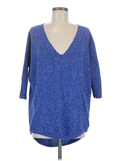 Pre-owned Express Pullover Sweater In Blue