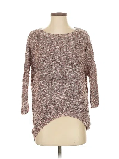 Pre-owned Express Pullover Sweater In Brown