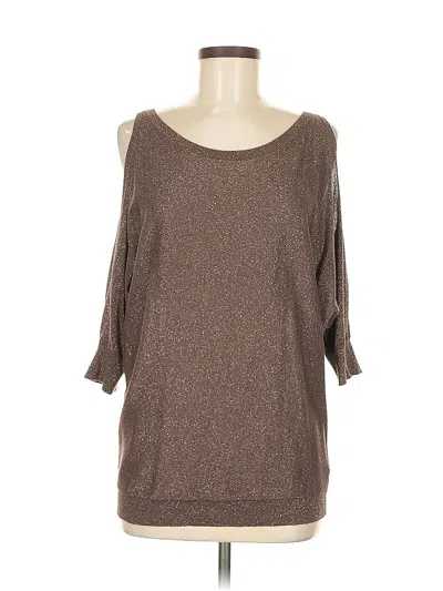 Pre-owned Express Pullover Sweater In Brown