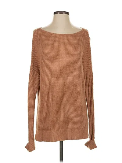 Pre-owned Express Pullover Sweater In Brown