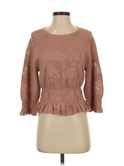 Pre-owned Express Pullover Sweater In Brown