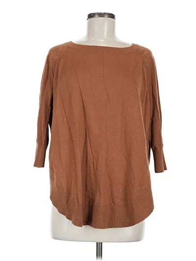 Pre-owned Express Pullover Sweater In Brown