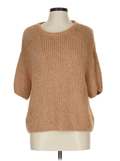 Pre-owned Express Pullover Sweater In Brown