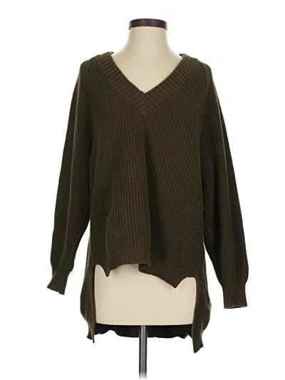 Pre-owned Express Pullover Sweater In Brown