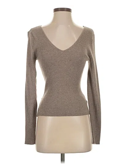 Pre-owned Express Pullover Sweater In Brown