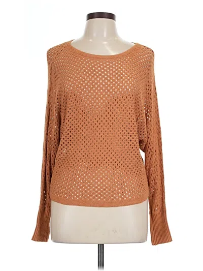 Pre-owned Express Pullover Sweater In Brown