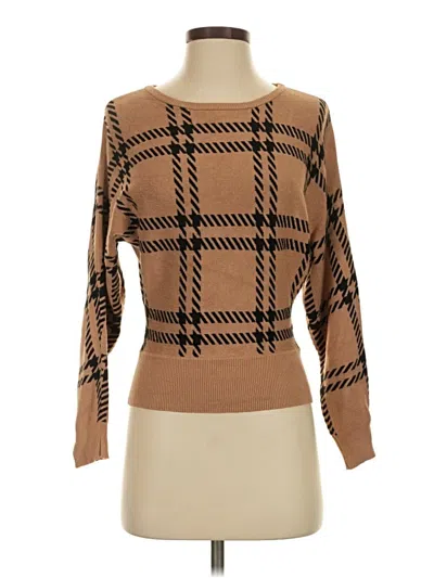 Pre-owned Express Pullover Sweater In Brown