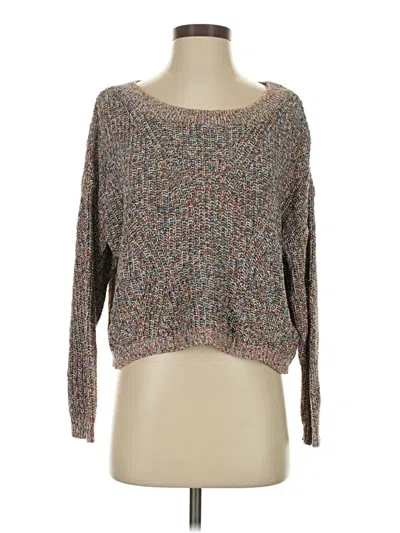 Pre-owned Express Pullover Sweater In Brown