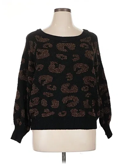 Pre-owned Express Pullover Sweater In Brown