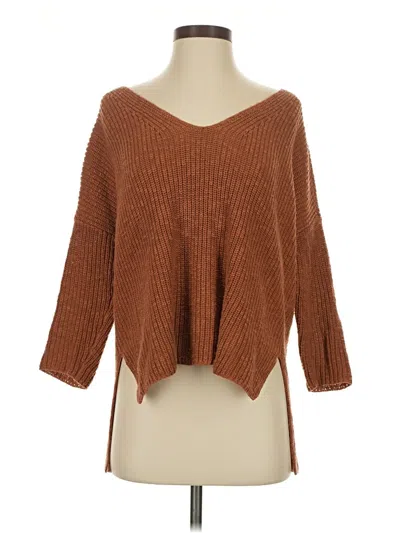 Pre-owned Express Pullover Sweater In Brown