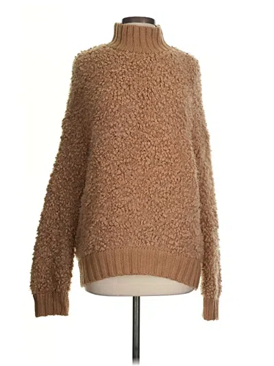 Pre-owned Express Pullover Sweater In Brown