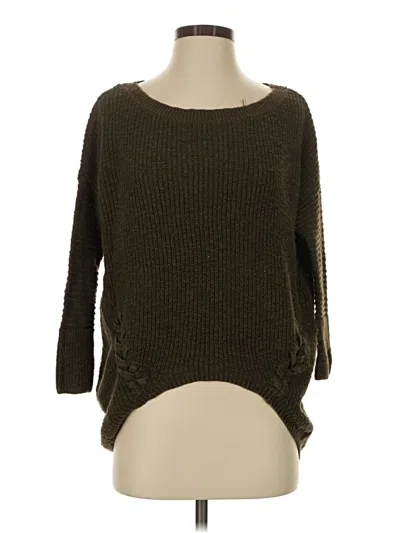Pre-owned Express Pullover Sweater In Brown