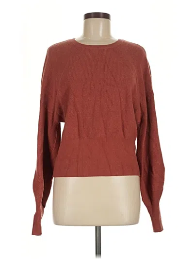 Pre-owned Express Pullover Sweater In Brown