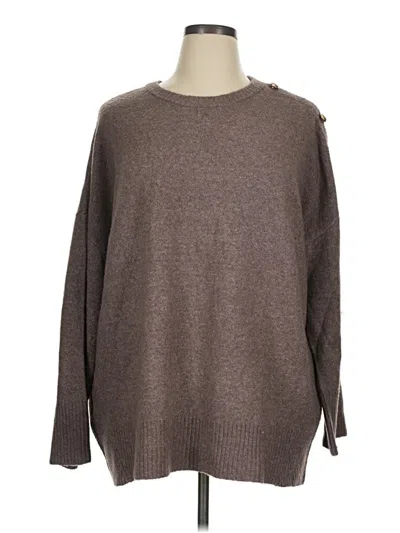 Pre-owned Express Pullover Sweater In Brown