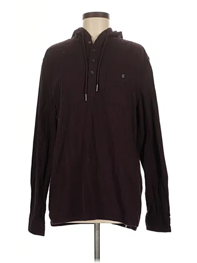 Pre-owned Express Pullover Sweater In Burgundy