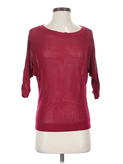 Pre-owned Express Pullover Sweater In Burgundy